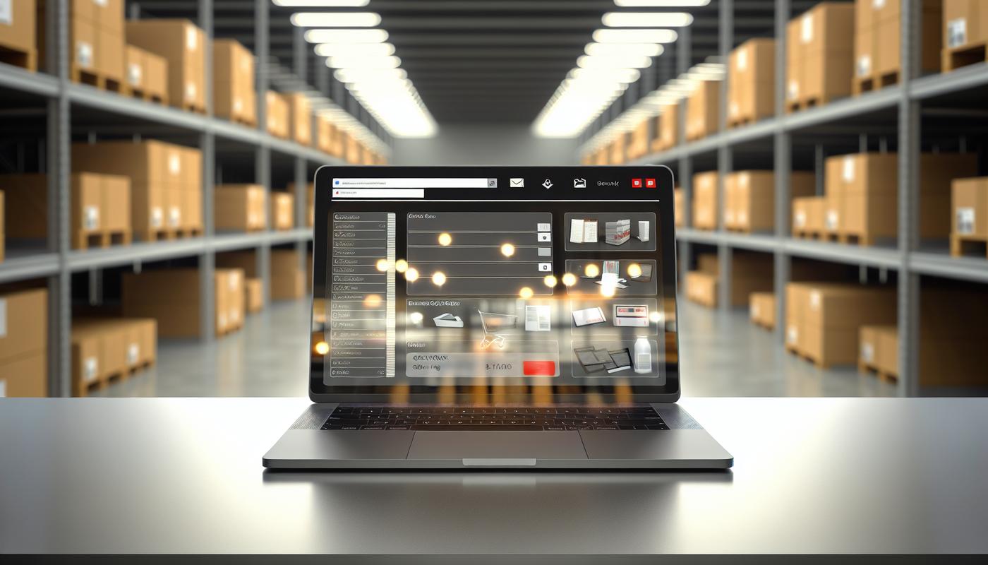 Ecommerce dashboard connected to warehouse fulfillment operations